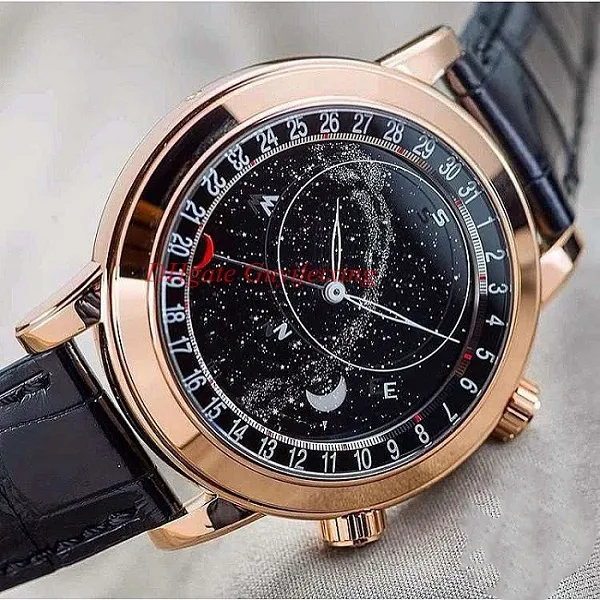 Latest Men Fashion Wristwatches 5102 6102 6104 sky moon phase Automatic Movement Mens Background Transparent Luxury Watch Sport vintage watches