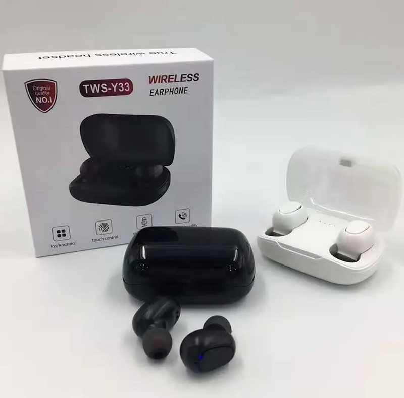 Y33 TWS Wireless Bluetooth Earphone Sports Earbuds Earphones