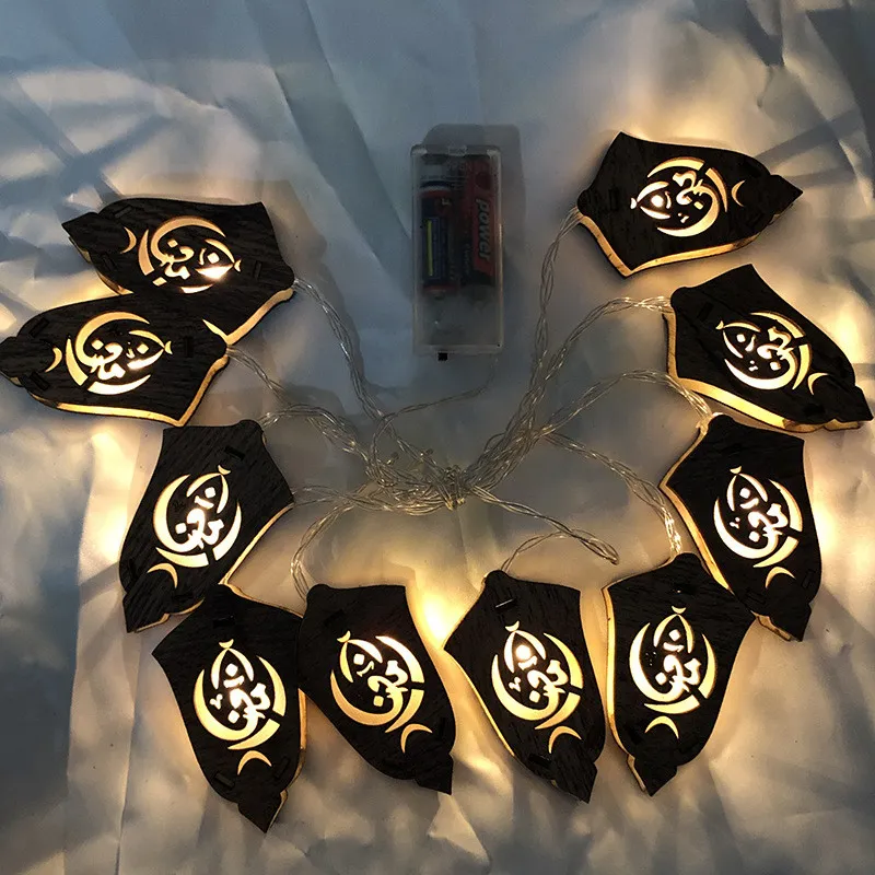 Ramadan Guirlande Lumineuse LED Lune Étoile Forme Batterie Lampe 2M Eid  Mubarak Fée Lumières Islam Musulman Événement Fête Fournitures Du 6,14 €