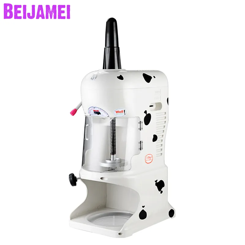 BEIJAMEI Crushed Snowflake Shaved Ice Machine Elektrischer Eisblockbrecher Kommerzielle Eisschabmaschine