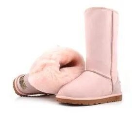 Женщины высокие ботинки снега толще теплые зимние сапоги на плоской подошве Женская обувь занос доказательство большой размер мужчины