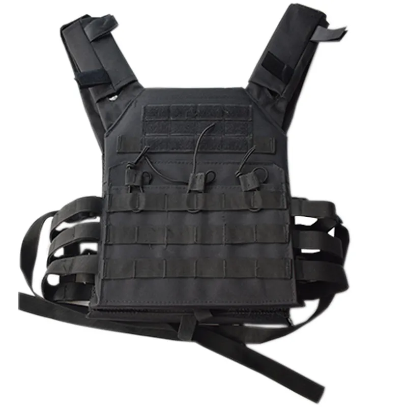 Охотничьи куртки 600D Камуфляжный тактический жилет Molle Plate Carrier Журнал Пейнтбол CS Открытый защитный легкий Whole12764