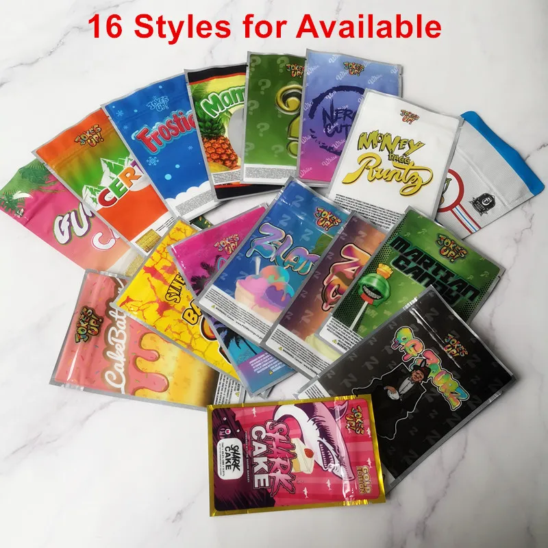 Wholesale JOKES UP Runtz Mylar Bags Martian Candy CakeBatter Miami