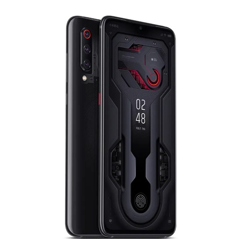 هاتف محمول أصلي Xiaomi Mi 9 Mi9 شفاف 4G LTE 12GB RAM 256GB ROM Snapdragon 855 Octa Core Android 6.39 "AMOLED شاشة كاملة 48MP معرف بصمة الإصبع هاتف محمول ذكي