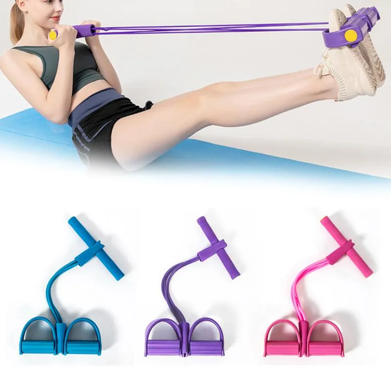 How To Use Mutifunctional Sit-Up Pull Rope Foot Pedal Exerciser Fitness  Equipment 