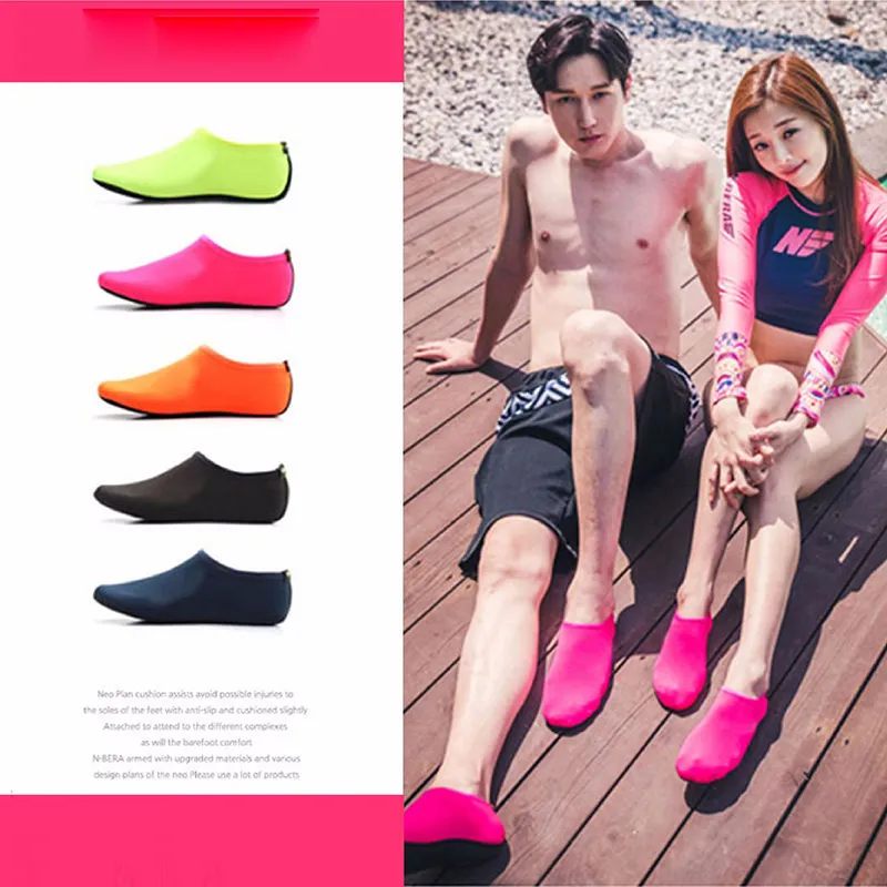 Water Sports Scuba Diving Socks 5 Colors Swimming Snorkeling Non-slip Seaside Beach Shoes Breathable Surfing Socks Sand Play