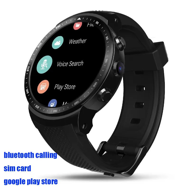 Najnowsza aktualizacja 3G GPS WIFI Smart Watch MTK6580 Quad Core 1 GB / 16 GB Bluetooth Call 1.53