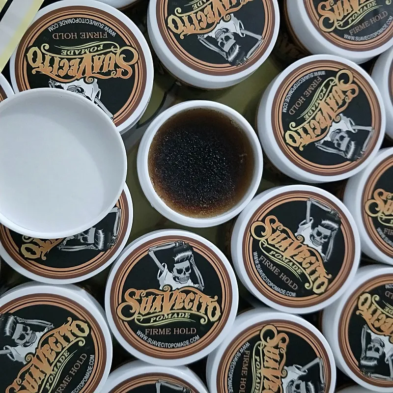 113mlSuavecito Pomade Hair Gel Style firme hold Pommades Wax Strong hold reconstituant les voies anciennes gros squelette cheveux lissés en arrière cheveux huile cire