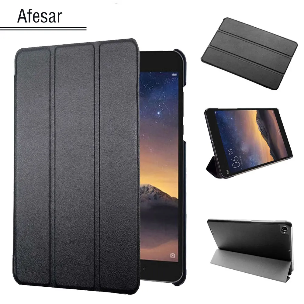 Housse en cuir pour tablette Xiaomi MiPad2 MiPad 3 (7.9 pouces), support de livre, coque de protection Folio