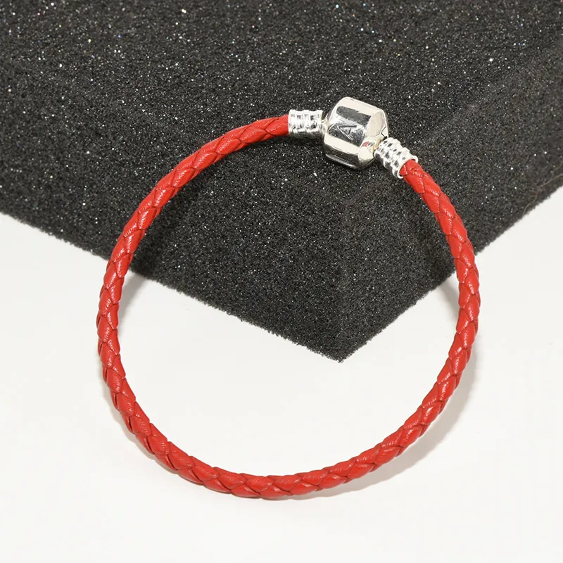 Idealmente Patatas Sufijo Diseñador de lujo joyería para hombre pulseras de cuero rojo cadena de mano  Caja original para