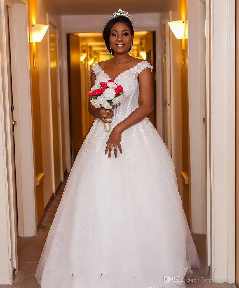 white african wedding dress Most Beautiful and Elegant Dresses 2021 Lace Applique  GOANGIRL Shoulder g Elegance in White: The Tradition