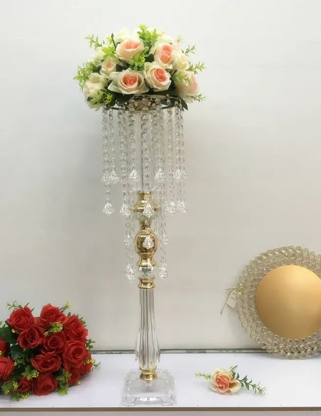Acrylic Floor Vase, Clear Flower Vase, Table Centerpiece, Marriage Modern  Vintage Floral Stand, Wedding Decorations, 80cm