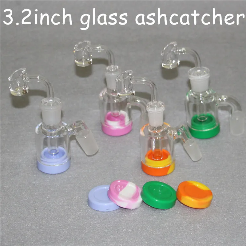 유리 회수 포수 어댑터 3.2inch 흡연 리 클리메러 애쉬 포수 14mm 18mm Ashcatcher 45 90도