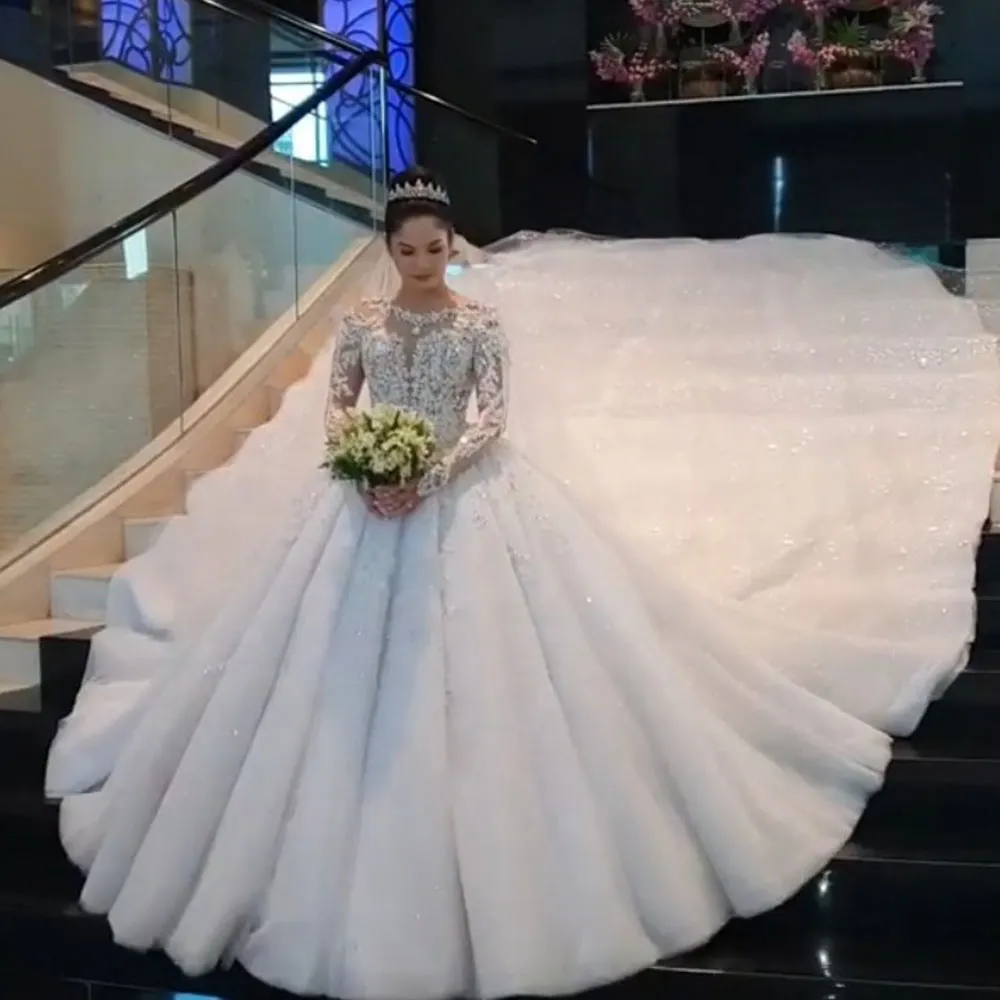 Royal train deals wedding dress