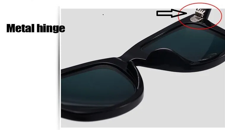 Gros-Excellente qualité unisexe Lunettes de soleil Cadre Charnière en métal Lentilles en verre Mode Hommes Lunettes de soleil Femmes lunettes avec étuis marron et boîte