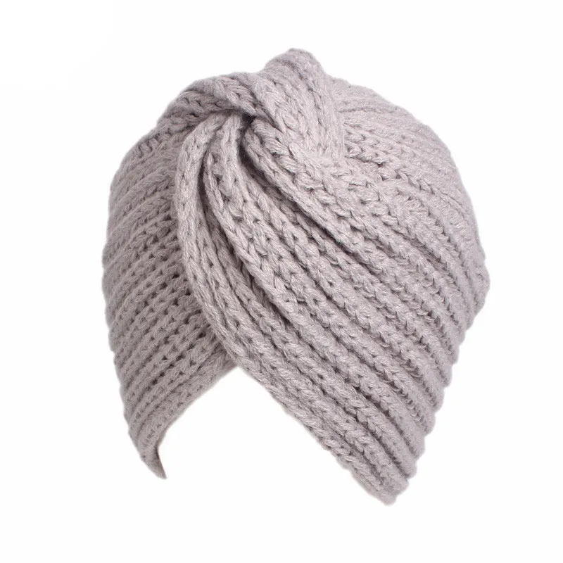 Lot De 3 Turbans D'hiver Femme – Bonnets Tricotés Extensibles, Imitation Cachemire, Pour Chimio Ou Quotidien