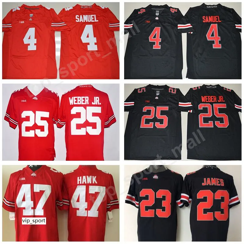 Ohio State Buckeyes 47 AJ Hawk Jersey NCAA College fotbollströjor 4 Curtis Samuel Lebron James Mike Weber JR Stitched Big Ten