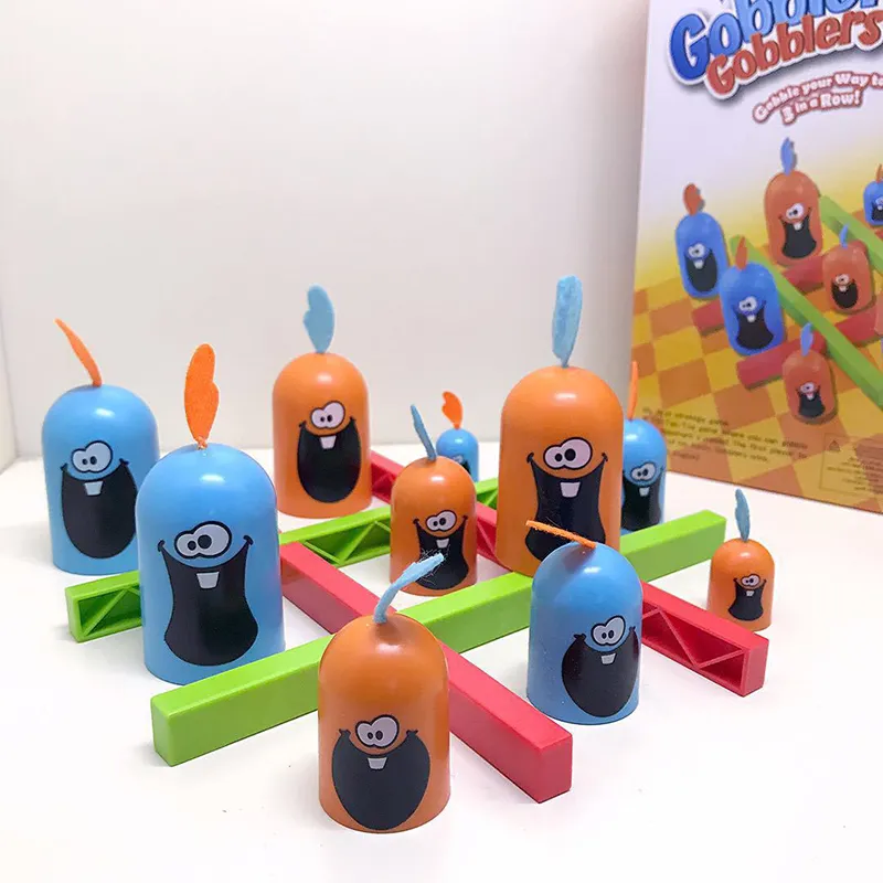Gobblet Mampfer Gobblet Gobblers Juego de tablero de ajedrez Line Up Gobblet Gobblers Juego de mesa Juguetes Juguetes interactivos para padres e hijos para la primera infancia para niños 