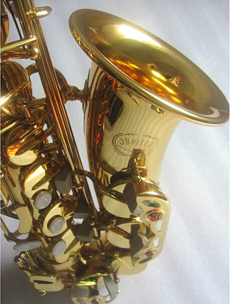 Jupiter Alto Saxofoon Model JAS-769 Intermediate Gold Lak E Flat Alto Sax Instrumenten met Case