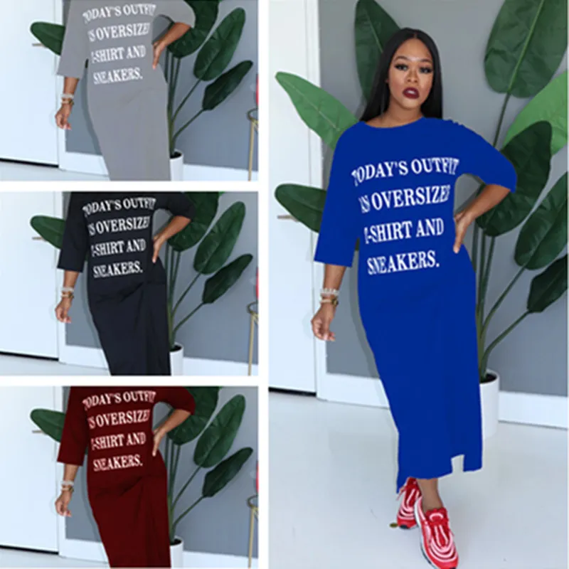 Dress Oversize T Shirt Dresses Women 