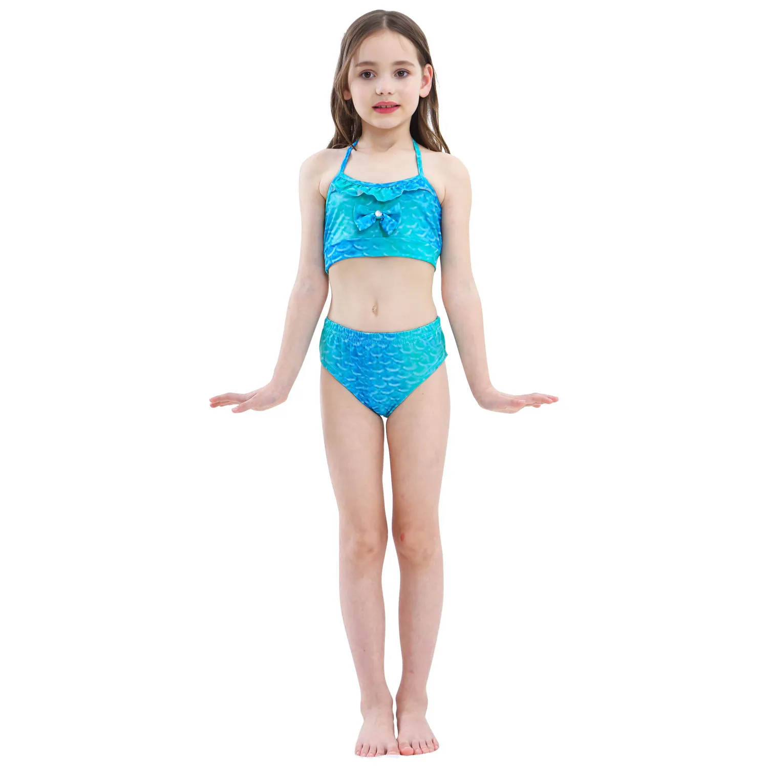 Traje de baño para niñas Sirena Niños Bikini Traje de baño Niñas 3 piezas set