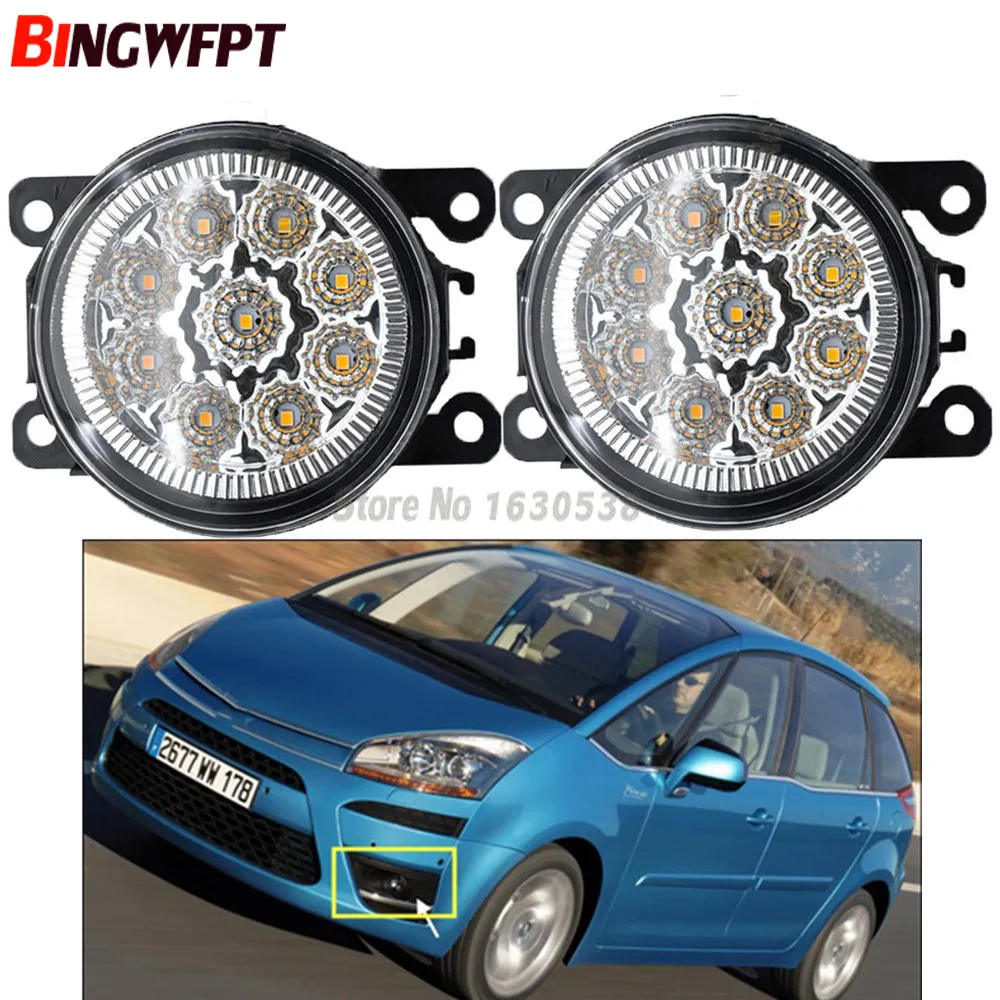 2x Car Accessories LED Bulb Fog Light Daytime Running Light H11 12V High Bright For Citroen C4 Picasso I UD_ 2007-2013
