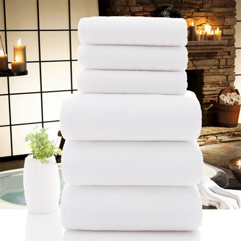 White Grandeur Hospitality Bath Towels Thick Cotton Hotel Hotel