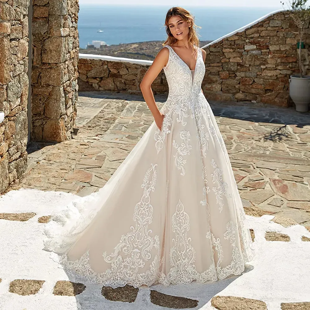 eddy k wedding dresses A-Line/Princess Sleeveless Tea-Length Wedding Guest Dresses main image 0