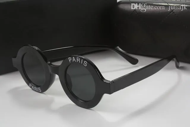 Wholesale Luxury Round Sunglasses Womens Designer Coating Glasses