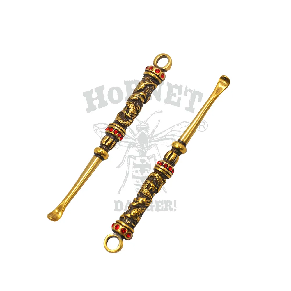 Dragon Style Brass Dabber Tools Pen Metal Dabber Tool Oil Wax Dab Tool