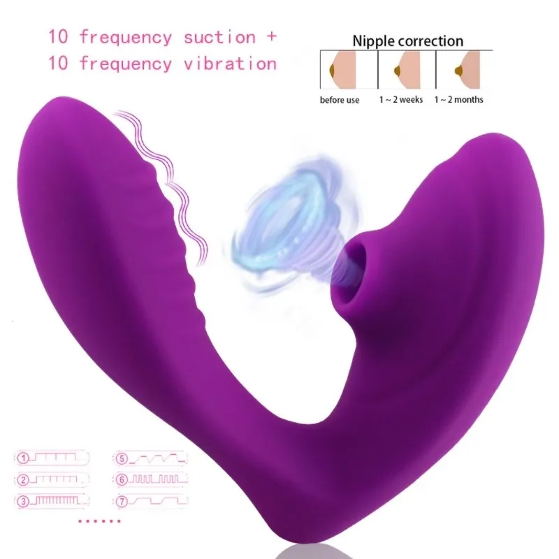 Vibromasseur Succion Clitoridienne Et Point G - Violet - Silicone - Neuf Intact