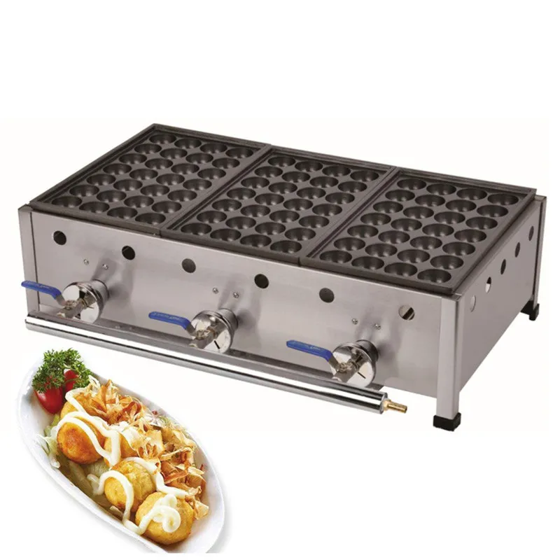 HOT SELLING Gas type 3 plates Stainless Steel Octopus Ball Machine Takoyaki Grill Takoyaki Machine Baker