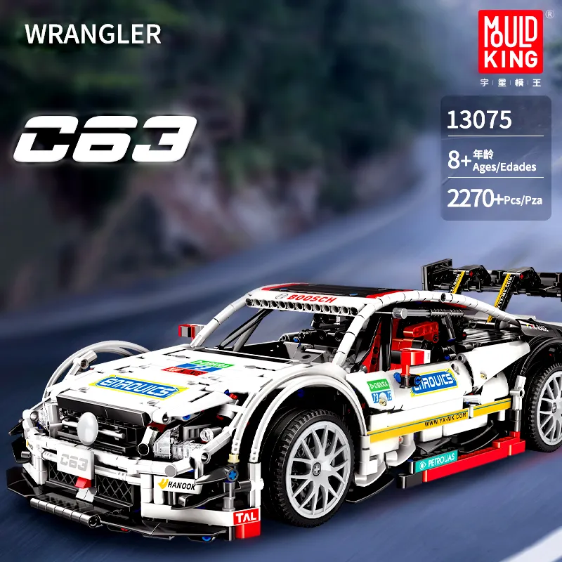 Technic RC Model 13075 Super Racing Sport Car AMG C63 Building Blocks Bricks MOC-6687 6688 Assembly Children Education Christmas Gifts Birthday Toys For Kids