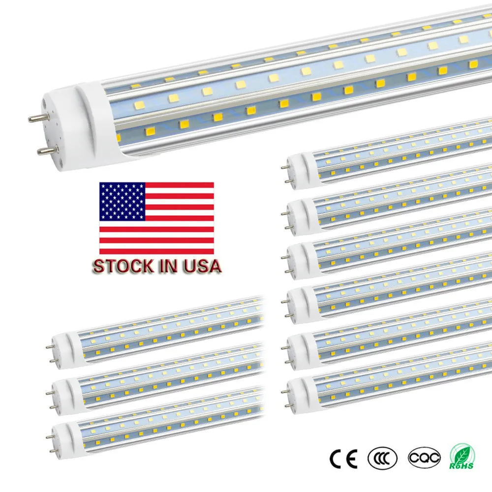 Stock In US + bi pin 4ft led t8 tubes Light 60W Triplex Rows T8 Replace regular Tube AC 85-265V UL FCC