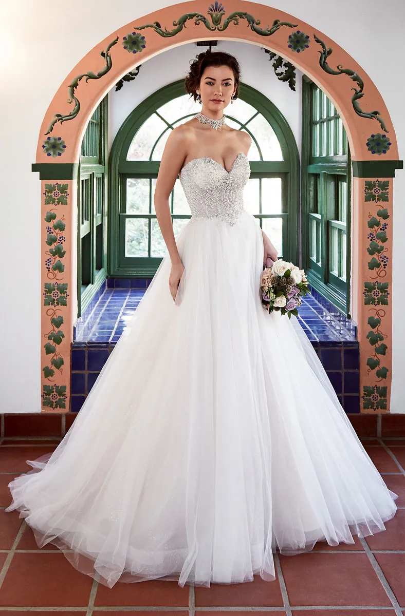 Vestido de Novia Korsett Brautkleider Sheer Neckholder Kristall Perlen Brautkleid Strass Brautkleider Abiti da Sposa