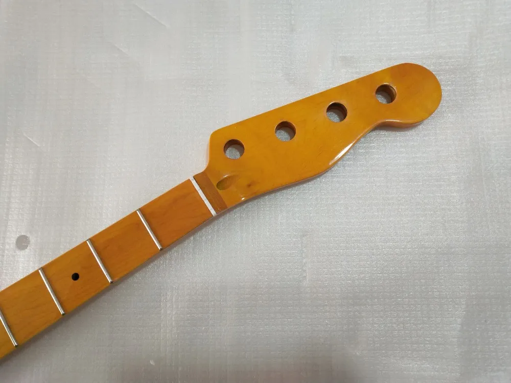 4 string Maple 20 Fret TELE Bass Neck For Electric Bass Guitar Parts Replacment