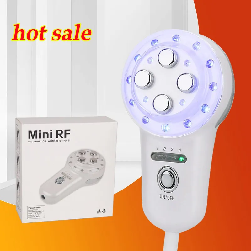 Mini máquina de radiofrecuencia RF, dispositivo de mesoterapia de electroporación, terapia de fotones, Estiramiento facial, eliminación de arrugas, herramientas para el cuidado de la piel en el hogar