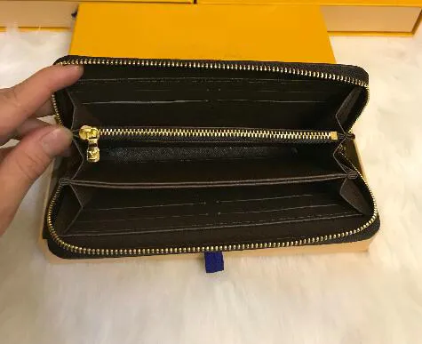 2019 vente chaude et dames de la mode fermeture à glissière unique pas cher portefeuille concepteur femmes pu portefeuille dame dames long sac à main 358