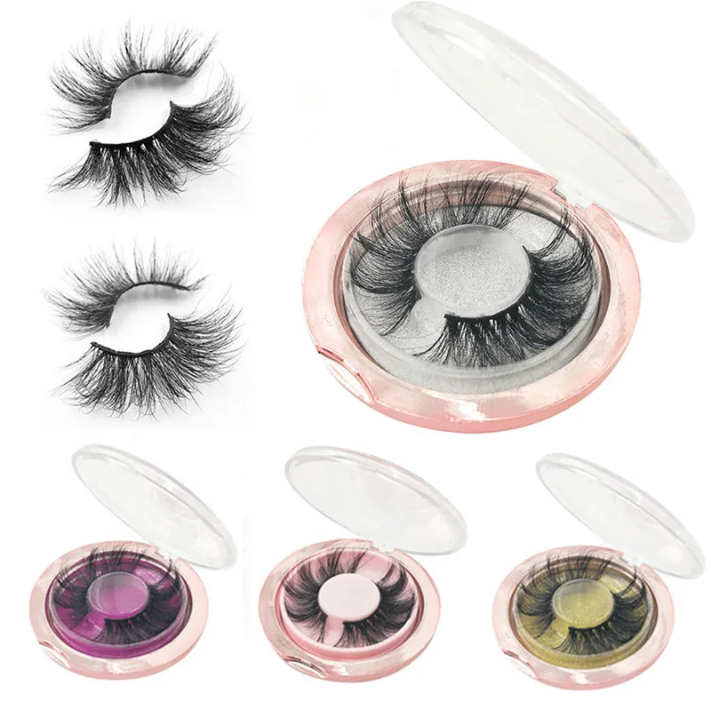 Moelleux 5D vison faux cils 25mm cils maquillage malpropre croix épais fait à la main cils faux yeux cils