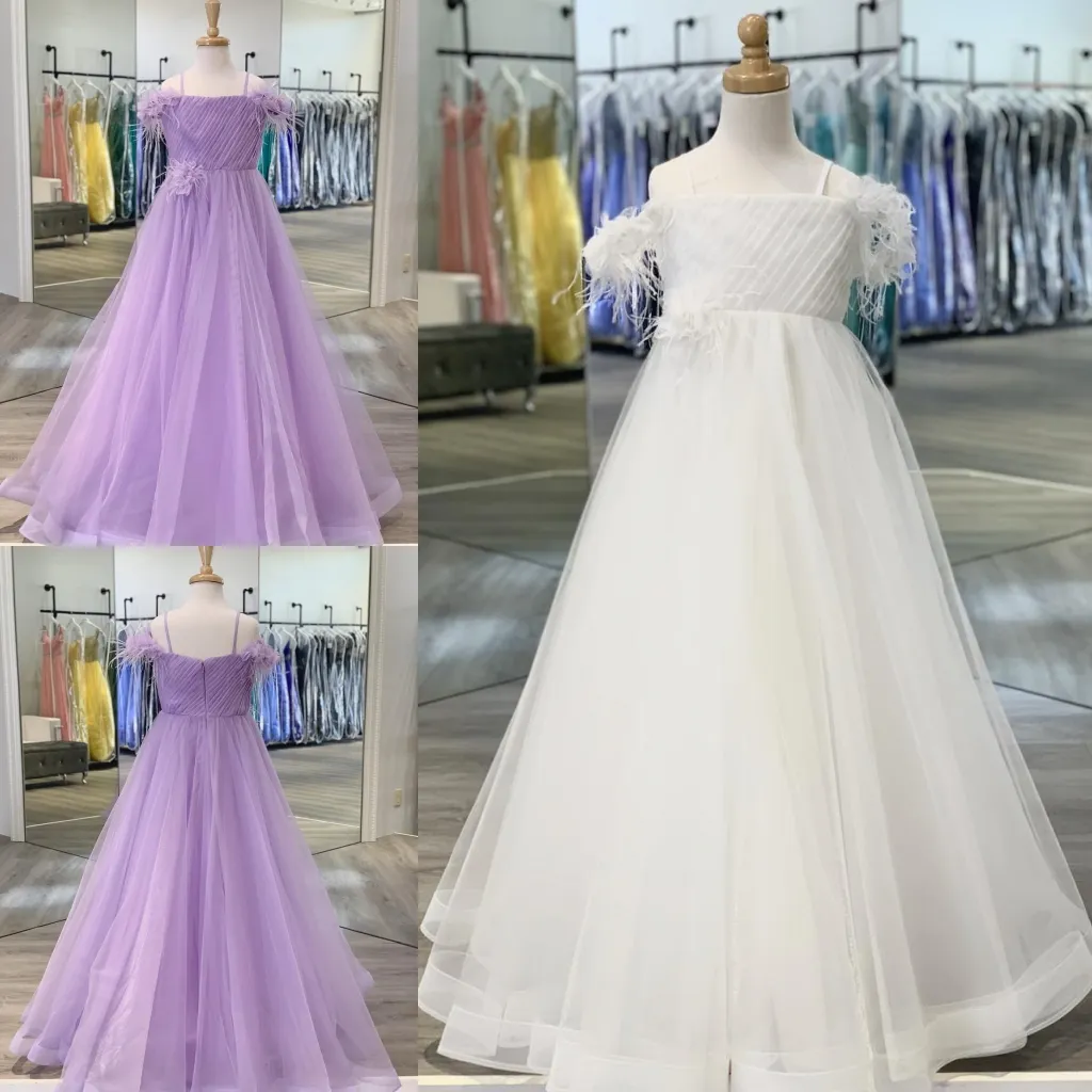 Vestido De Desfile Lila Blanco Para Ni a Ni o Peque o Beb