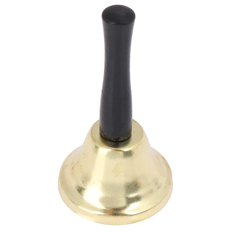 12 X 65cm Metal Christmas Hand Bell Hand Held Bells Santa Claus Jingle