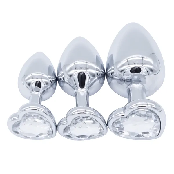Plug Anal Diamant - Jouet Sexuel Pour Adultes - Lot De 1 à 3 Pièces - Neuf