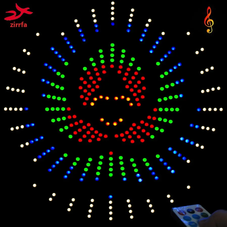 Freeshipping voor IR-schakelaar Dance Light Cubeed, LED Muziek Spectrum Electronic DIY Kit