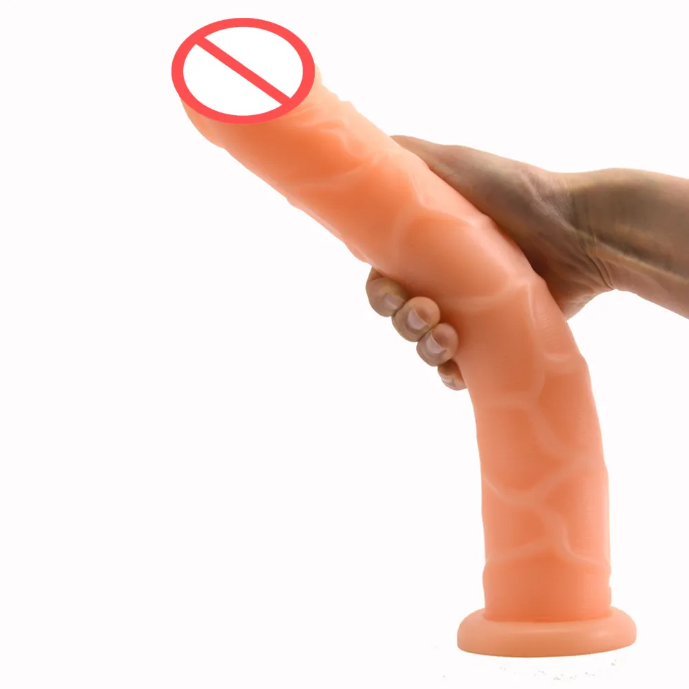 Masturbatore femminile lungo grande dildo vagina stimolare realistico giocattoli del sesso anale pene per le donne prodotto adulto