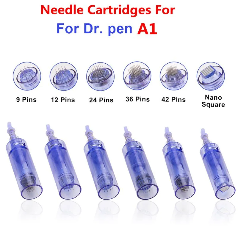 Replacement 1/3/5/7/9/12/36/42/Nano needle Cartridges for Dr Pen A1 DermaPen Adjustable Drop Ship