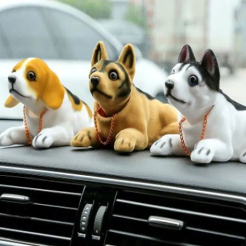 Bobble Head Dog Car Dashboard Doll Auto Shaking Head Toy Ornaments