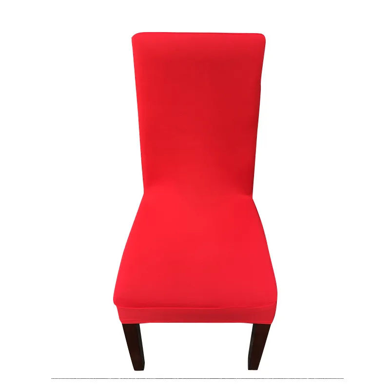 Funda elástica para silla de color sólido Funda para silla de oficina plegable para banquetes de hotel Tela de licra cómoda y transpirable Facilidad de instalación