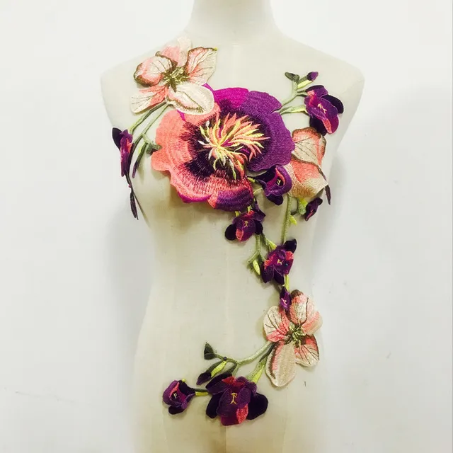 Colletto In Pizzo Ricamato Applicabile – Fai Da Te Per Abiti, Maglie, Abiti Da Sposa – 17 Colori Tra Cui Scegliere – Taglia Unica, Rotondo E Scollo A V - 2