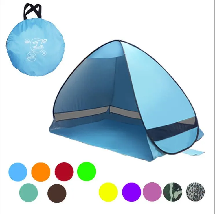 200x120x130cm Outdoor Tents Automatische Instant pop-up camping Vissen wandelpicknickgereedschap Portable Beach Tent Anti UV Shelter Kids Tent