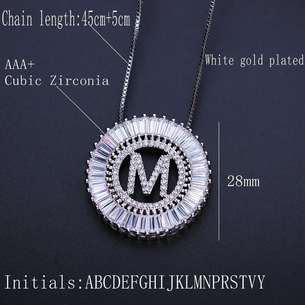 Cubic zirconia online letter pendants